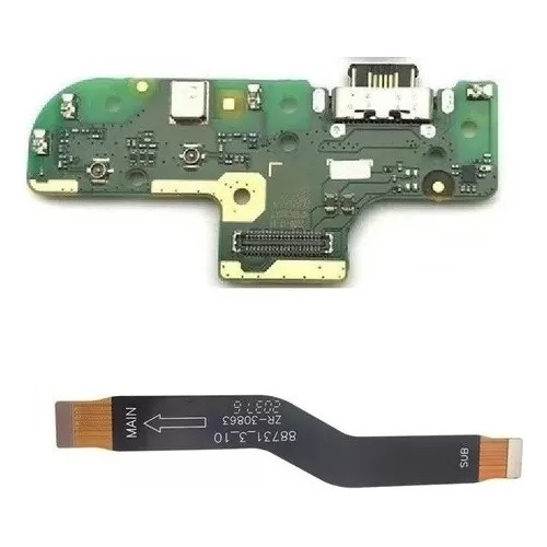 Flex Main + Placa Carga Mic Usb Para Moto G9 Power Xt2091