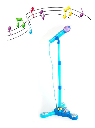 Microfono Pedestal Juguete Mp3 Luces Infantil Juguete Niños