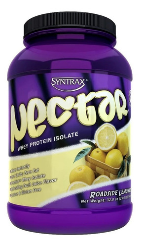 Nectar Whey Protein Isolado (907g) - Syntrax - Sabor Cappuccino