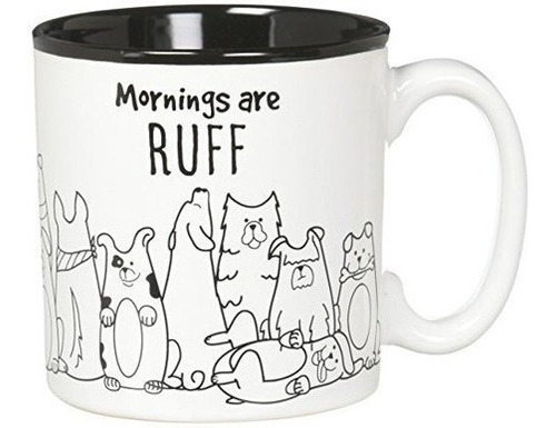 Bnb Dog Lover Coffee Mug Las Mañanas Son Ruff Funny Message