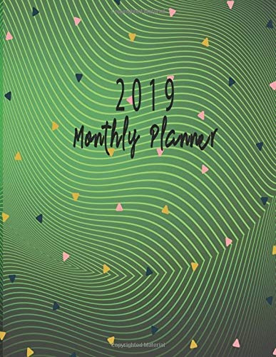 2019 Monthly Planner Schedule Organizer Beautiful Green Mode