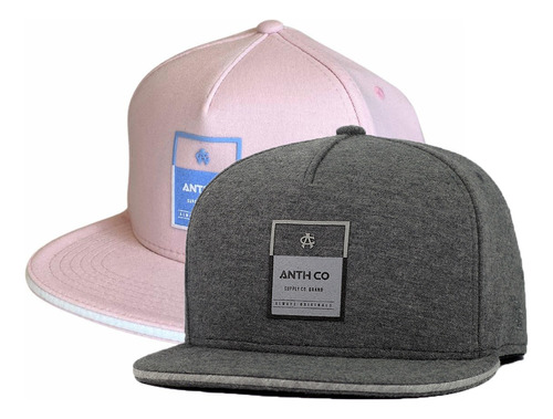 Boné Anth Co Aba Reta Original, Kit Com 2 Unidades Snapback