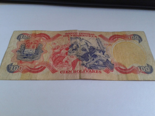 Billetes De 100 Bs. Coleccionable De Los Años 80 Usado