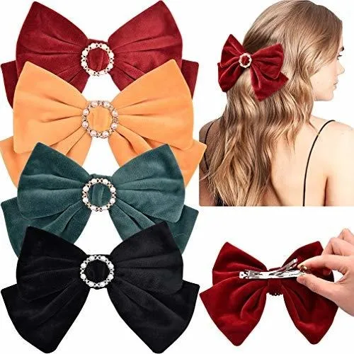 comprar Lazos De Terciopelo Para El Pelo Aileam, 8 Lazos Grandes Con