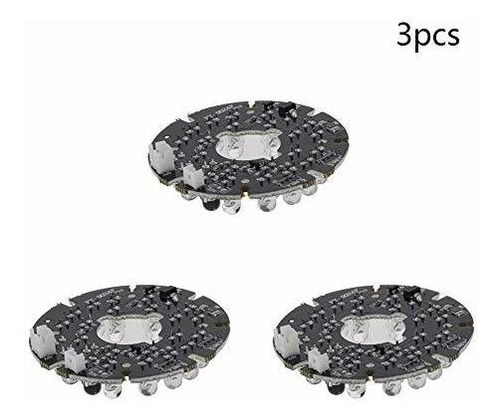 3 Placa Iluminacion Infrarroja Od 1.7 24 Led Infrarrojo