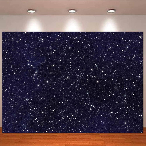 Night Sky Star Backdrops Universe Space Theme Starry Photogr