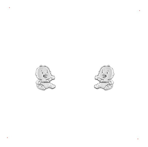 Aretes Bebé Sentado Plata 925 Envio Gratis