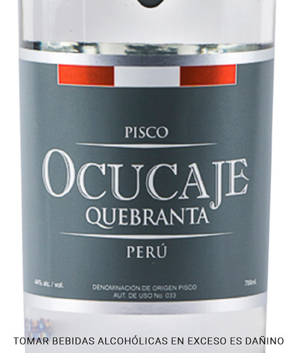 Pack X2 Pisco Gota Ocucaje Quebranta X 700 Ml