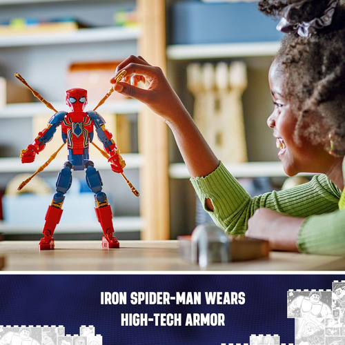 Figura De Construcción Lego Marvel Iron Spider-man 76298