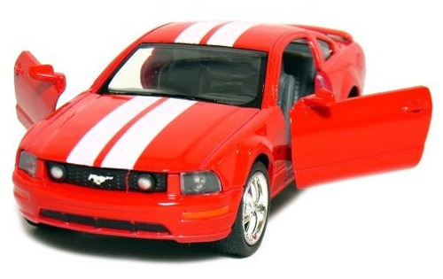 5 2006 Ford Mustang Gt Con Stripes 138 Scale Rojo Por Kinsma