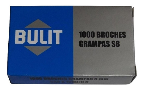 Grampas Bulit Broches S8 X 1.000 Unidades