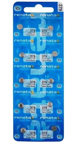 379 - Bateria Renata Oxido De Plata Bl X 10