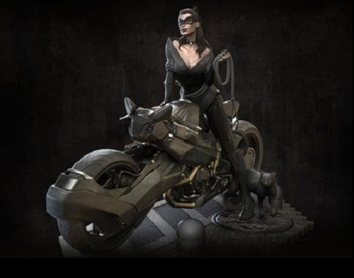  Archivo Stl Impresión 3d - Catwoman Bike