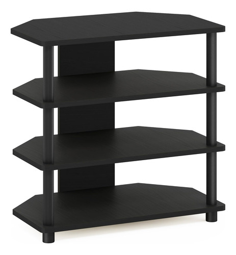 Mesa Pequeña Para Televisores 4 Niveles Madera Blackwood