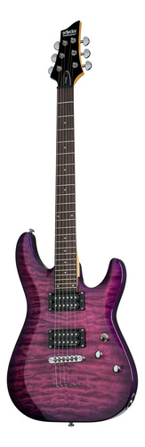 Guitarra eléctrica Schecter C-6 Plus de tilo electric magenta con diapasón de palo de rosa