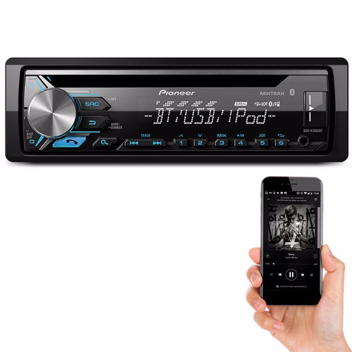 Cd Player Pioneer Deh-x3980bt Bluetooth Aplicativo Mixtrax