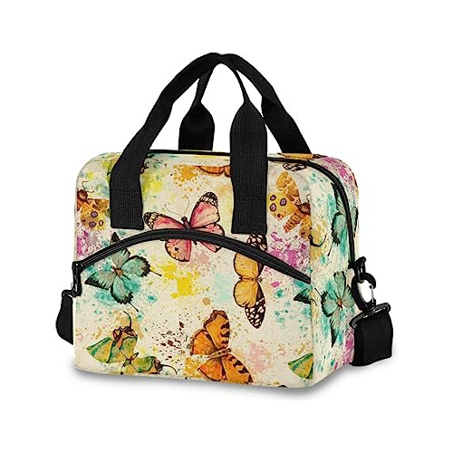 Acuarela Art Animal Butterfly Almuerzo Bolsa Aislada 2gpg8