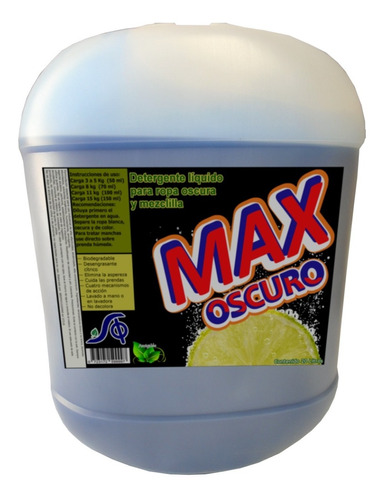 Detergente Liquido Para Ropa Oscura Y Desengrasante He 20 L