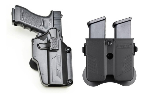 Imagen 1 de 10 de Funda Holster Para Glock Con Portacargadores