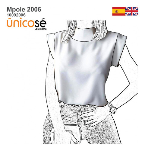 ( Moldes De Ropa)  Remera Crop Top Mujer 2006