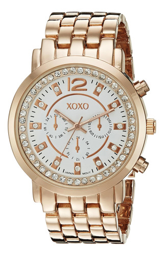 Xoxo Womens Xo5821 Reloj De Cuarzo Analógico De Oro Rosa Con