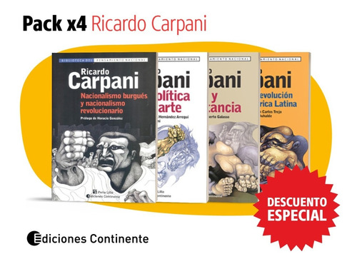 Pack 4 Libros De Ricardo Carpani Con 25% Dto.