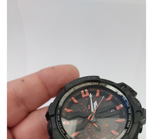 G Shock Gw-a1000fc-1a4er Modelo Raro Preto Preto Laranja-claro (Usado)