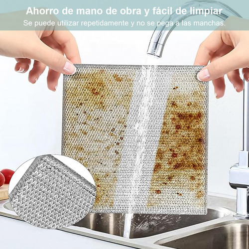 10 Trapos De Alambre Multiusos Para Lavar Platos