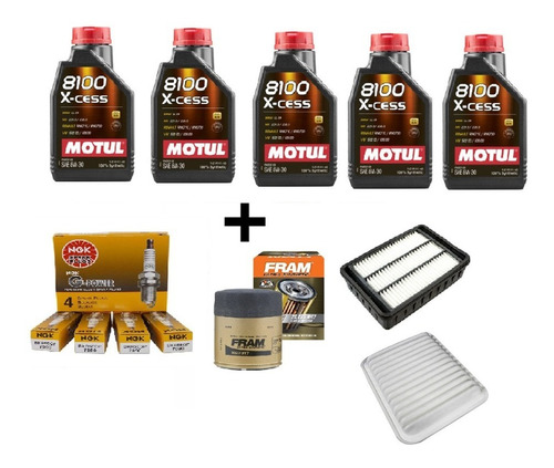 Kit Afinación Lancer 08-17 2.4 2.0 Motul + Bujia Ngk Platino