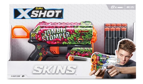 Lanzador De Dardos Skins Flux Zombie Stomper - Xshot