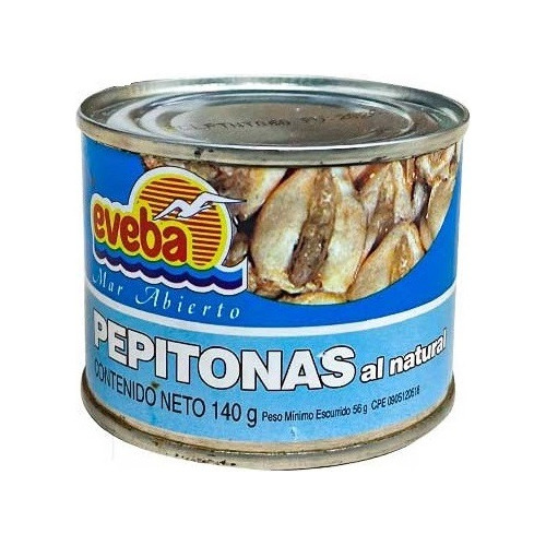 Lata Pepitonas Natural Eveba 140gr 0333 1.40 Ml.