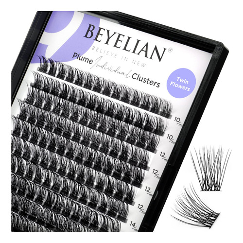 Beyelian Extensiones De Pestanas En Racimo Individuales, 168