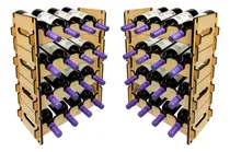 Comprar Cava Vino Madera Apilable 4 Botellas Vinoteca Bodega Vino