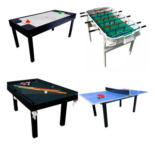 Mesa De Pool + Metegol + Tejo Motor + Mesa Ping Pong + Acces