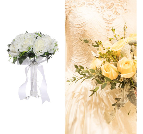 Ramo De Novia Con Flores Artificiales, Ramo De Novia