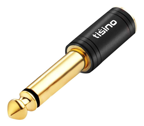 Tisino Adaptador Estereo Mono A 0.138 In  Chapado En Oro 0