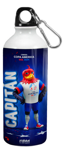 Botella Aluminio Copa América Excelente Calidad 600 Ml