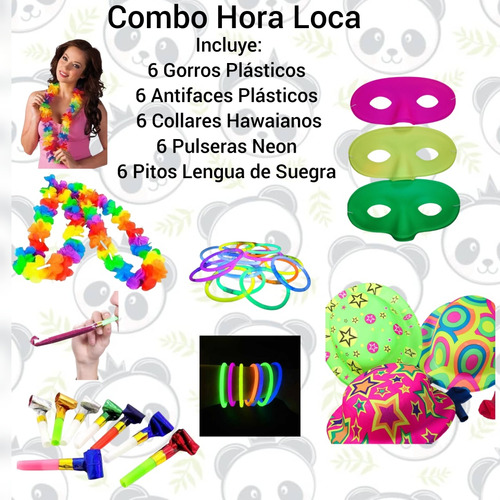 Set 30 Piezas Para Hora Loca / Pulseras / Collares / Antifaz