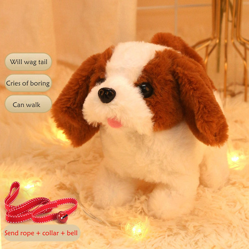 Mascota Electrónica Perro De Peluche Que Camina Corgi