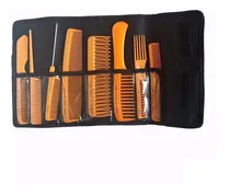 Comprar Set Cartuchera Con 8 Peines Profesionales. Varios Colores.