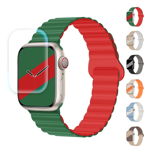 Correa Magnética Para Apple Watch + Mica Kit Todas Series