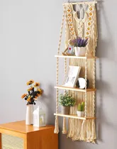 Comprar  Jontell Macrame Wall Hanging Shelf - Estante De Macramé Hec
