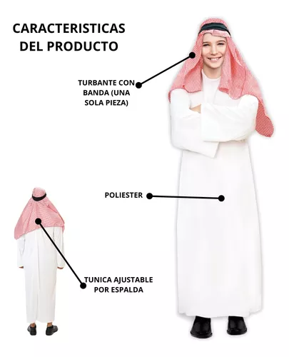 Disfraz Arabe Jeque Clasico Infantil Niño