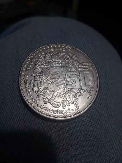 Moneda De 50 Pesos 1984 Coyolxauhqui