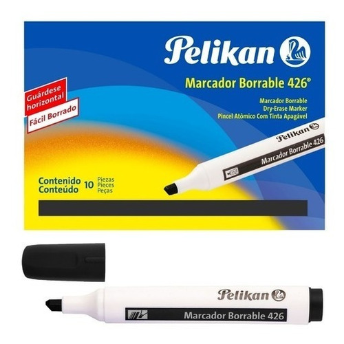 Marcador Pelikan X 10 Unidades Negro