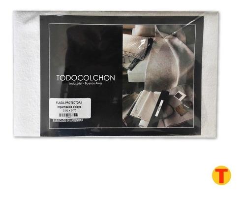 Protector De Almohada De Toalla Impermeable 70 X 50 C/cierre