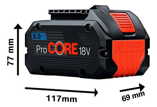 Batería De Iones De Lítio Procore Bosch 18v 8.0ah