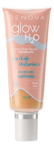 Renova | Maquillaje Glow H2o Con Ácido Hialurónico Fps 18