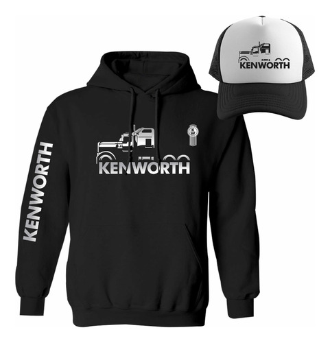 Kit De Sudadera + Gorra Modelo Kenworth Truck W900 Silver