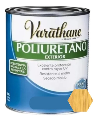 Laca Poliuretanica Exterior Maderas Varathane 3,785 Litros